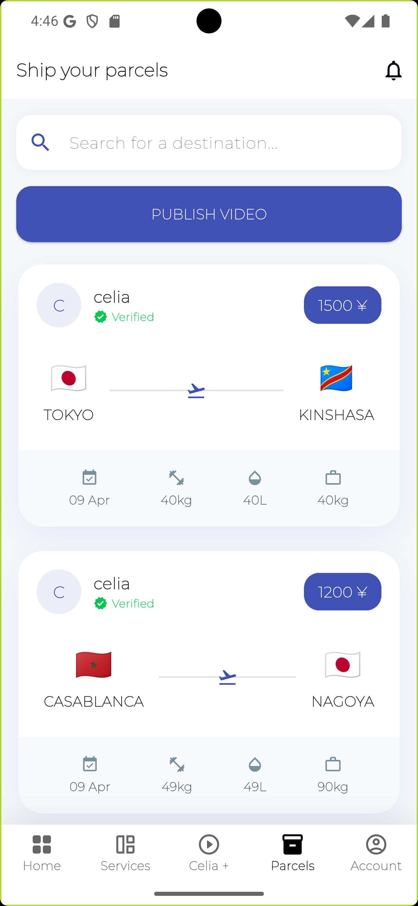Celia Parcel Shipping Logistics